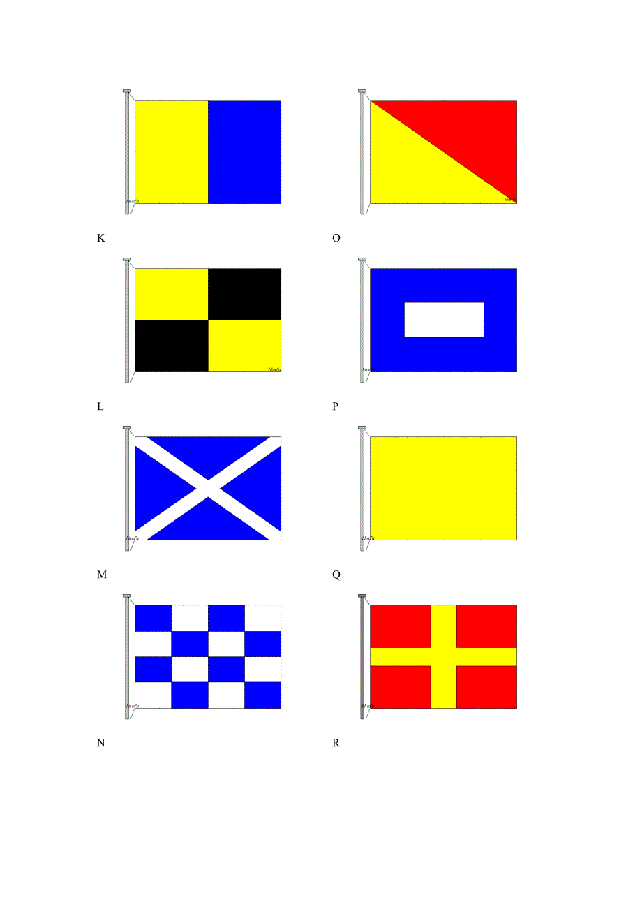 国际信号旗(水手考试质料)_第4页