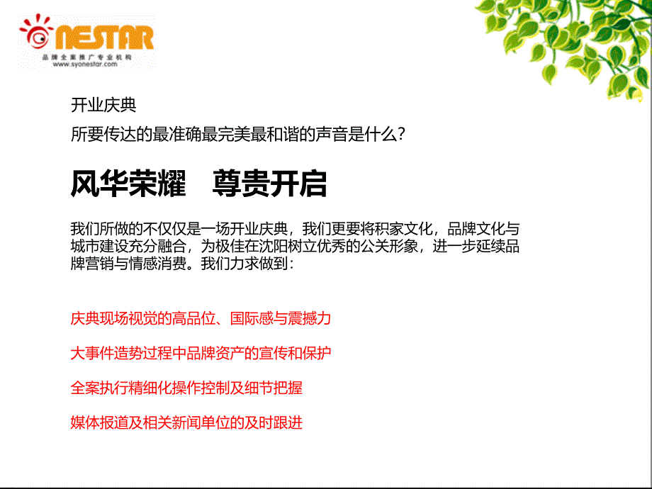 沈阳某购物商场开业盛典策划方案_第4页