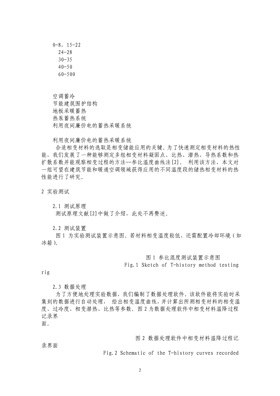 一组蓄热相变材料热性能的实验研究_第2页