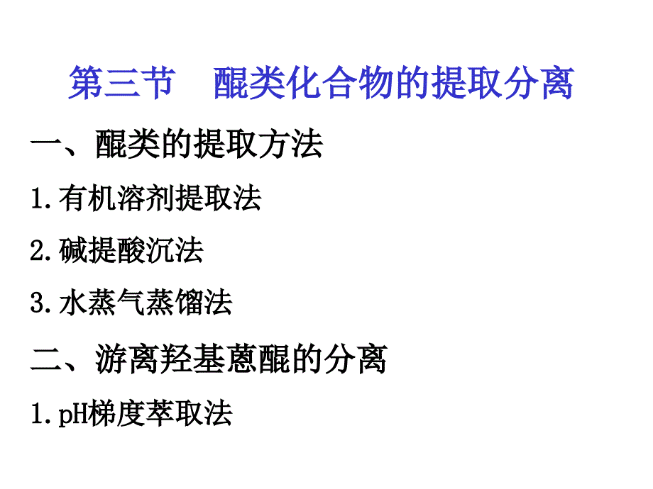 醌类化合物的提取分离课件_第1页