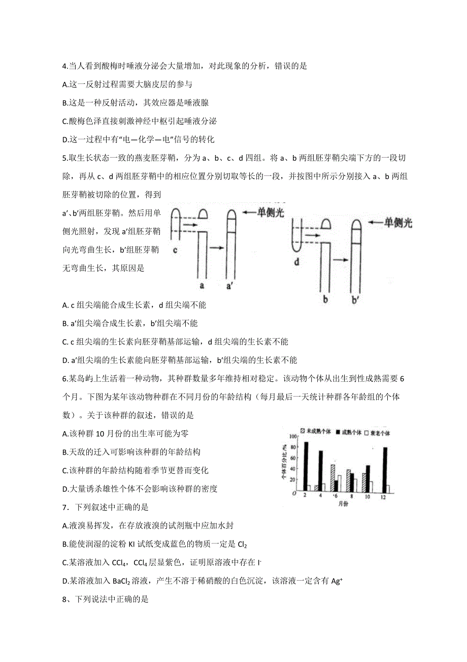 12年全国高考理综试题及答案-新课标(丁牛辅导整理)_第2页