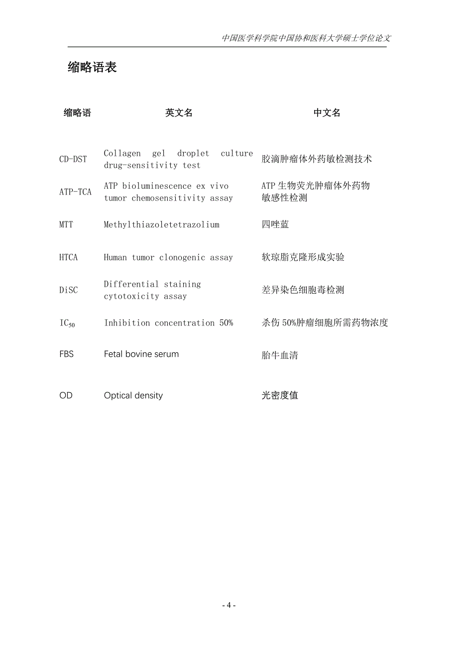 胶滴肿瘤药敏检测技术(CD-DST)的建立及临床应用研究_第4页