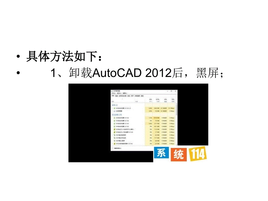Win卸载AutoCAD出现黑屏的修复方法_第3页