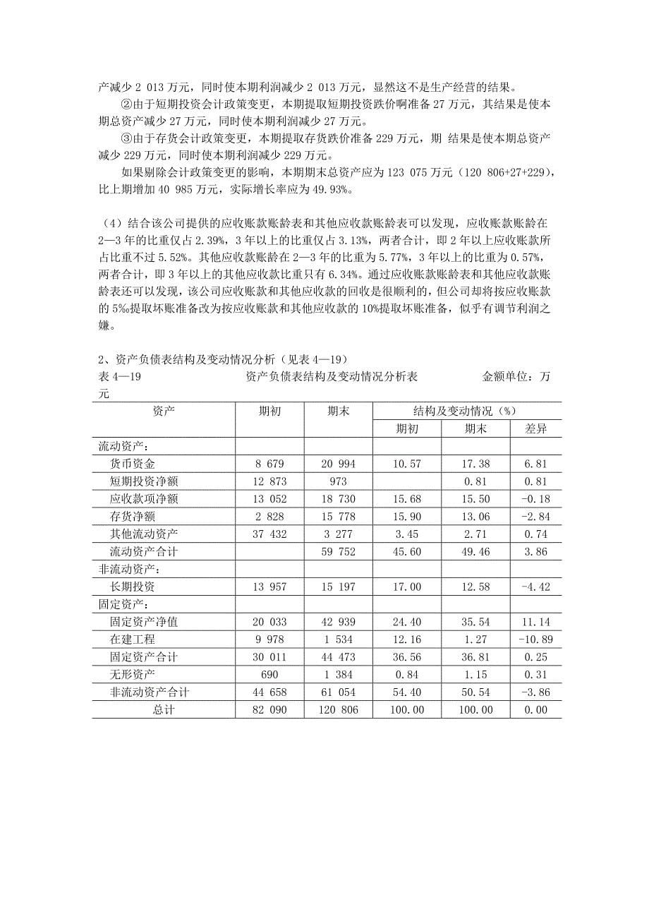 财务报表分析典型案例及详细答案解析_第5页