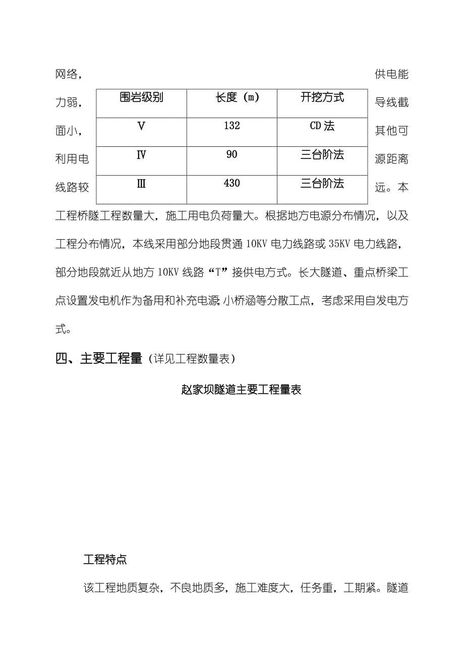 赵家坝隧道施工组织设计_第5页