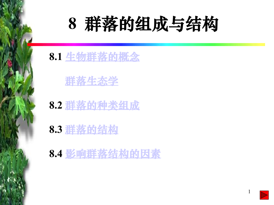 群落的组成和结构_第1页