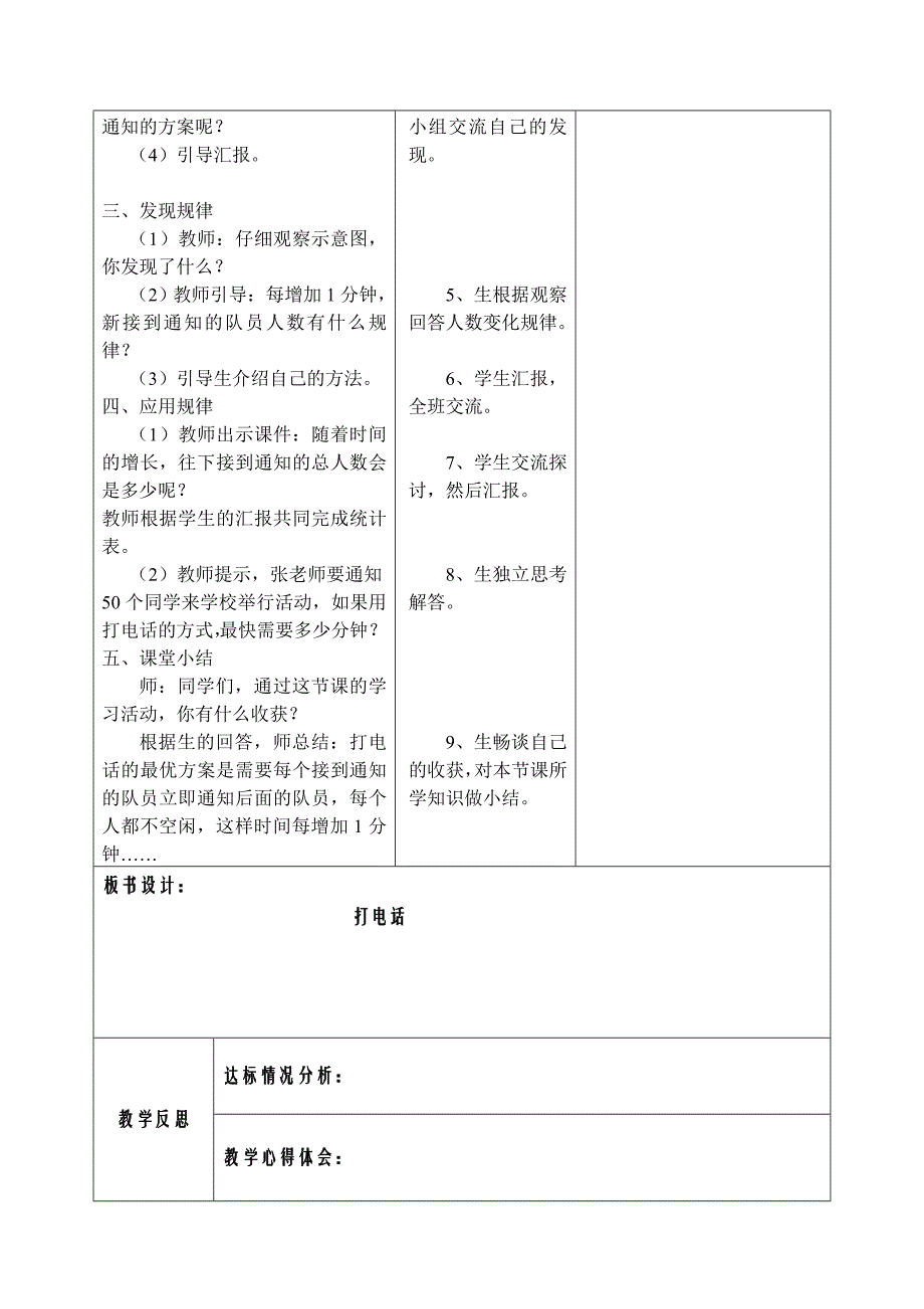 集体备课表格 (3)打电话_第4页