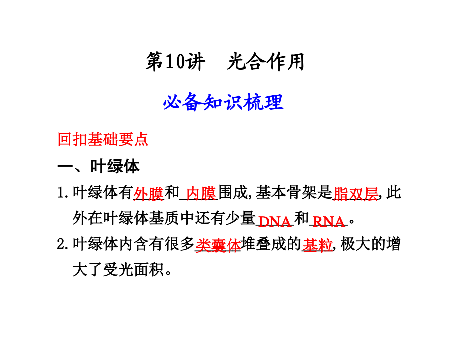 第10讲  光合作用_第1页