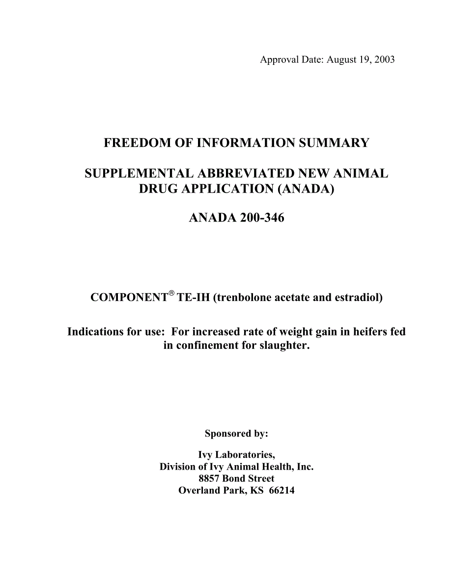 FDA 兽药环境评估报告_第1页