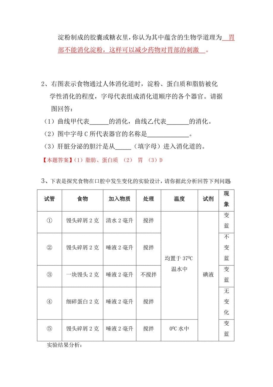 生物-人体的营养复习知识点_第5页