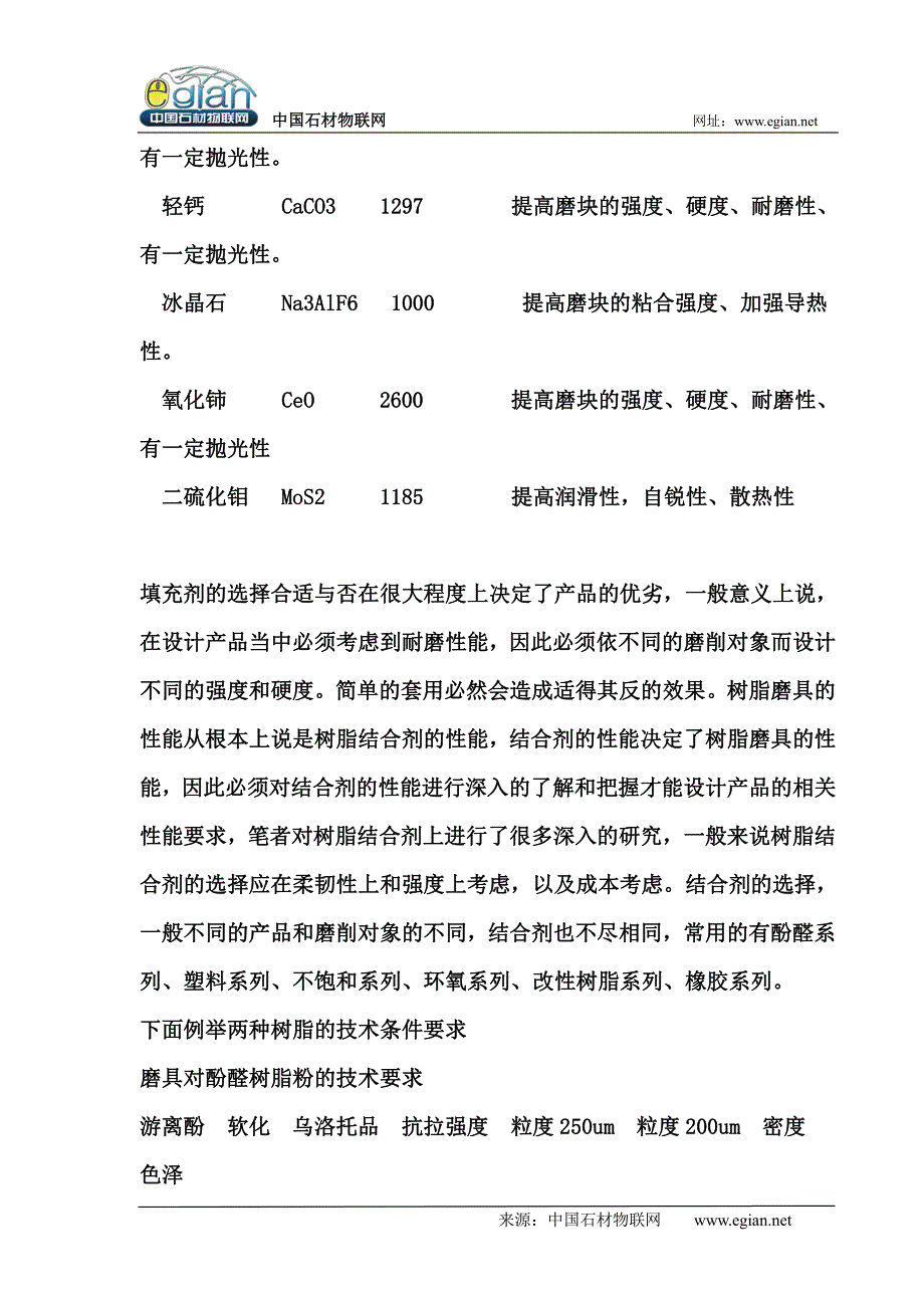 石材加工使用金刚石树脂磨具的最新概况_第3页