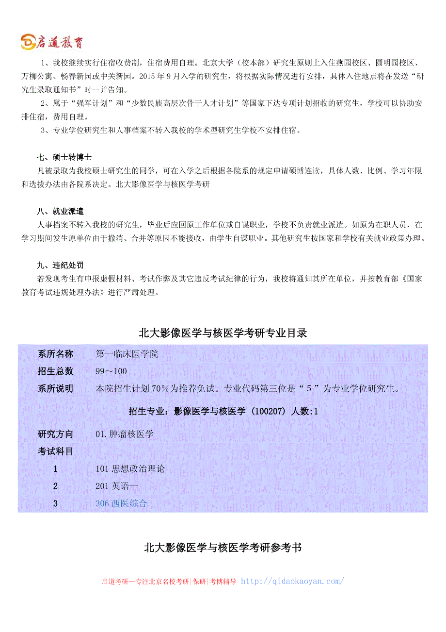 北京大学招生专业目录-北大影像医学与核医学考研招生简章、专业目录、参考书、报录比、分数线_第4页