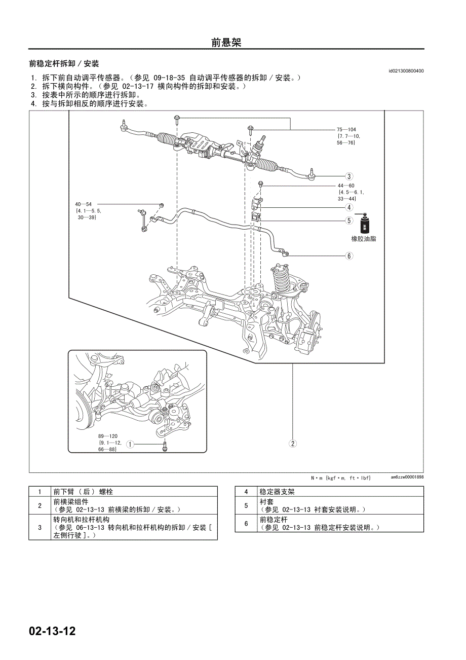马自达m6睿翼车间手册中册(底盘)5_第1页