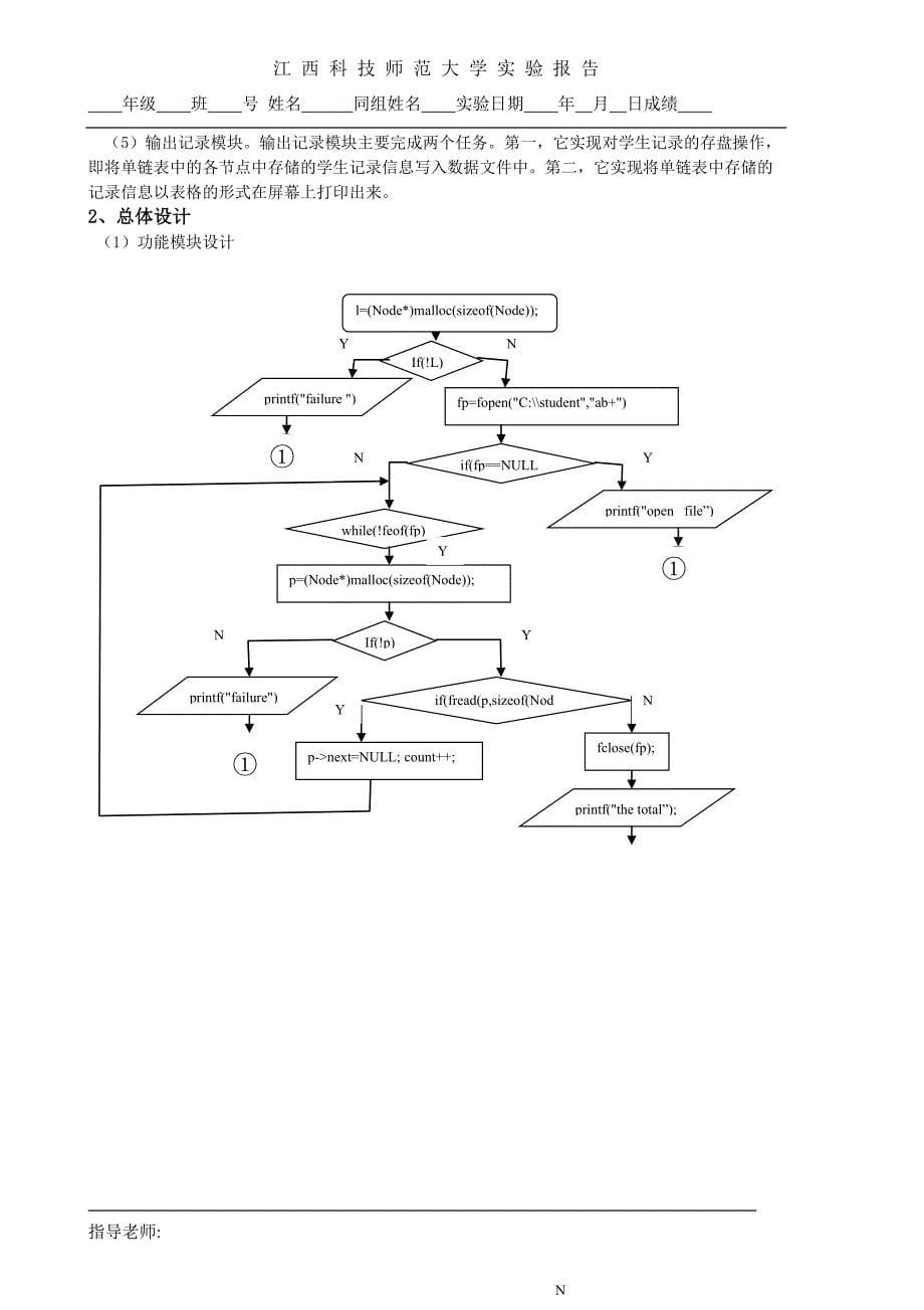 《高级语言课程设计实训》实训报告_第5页