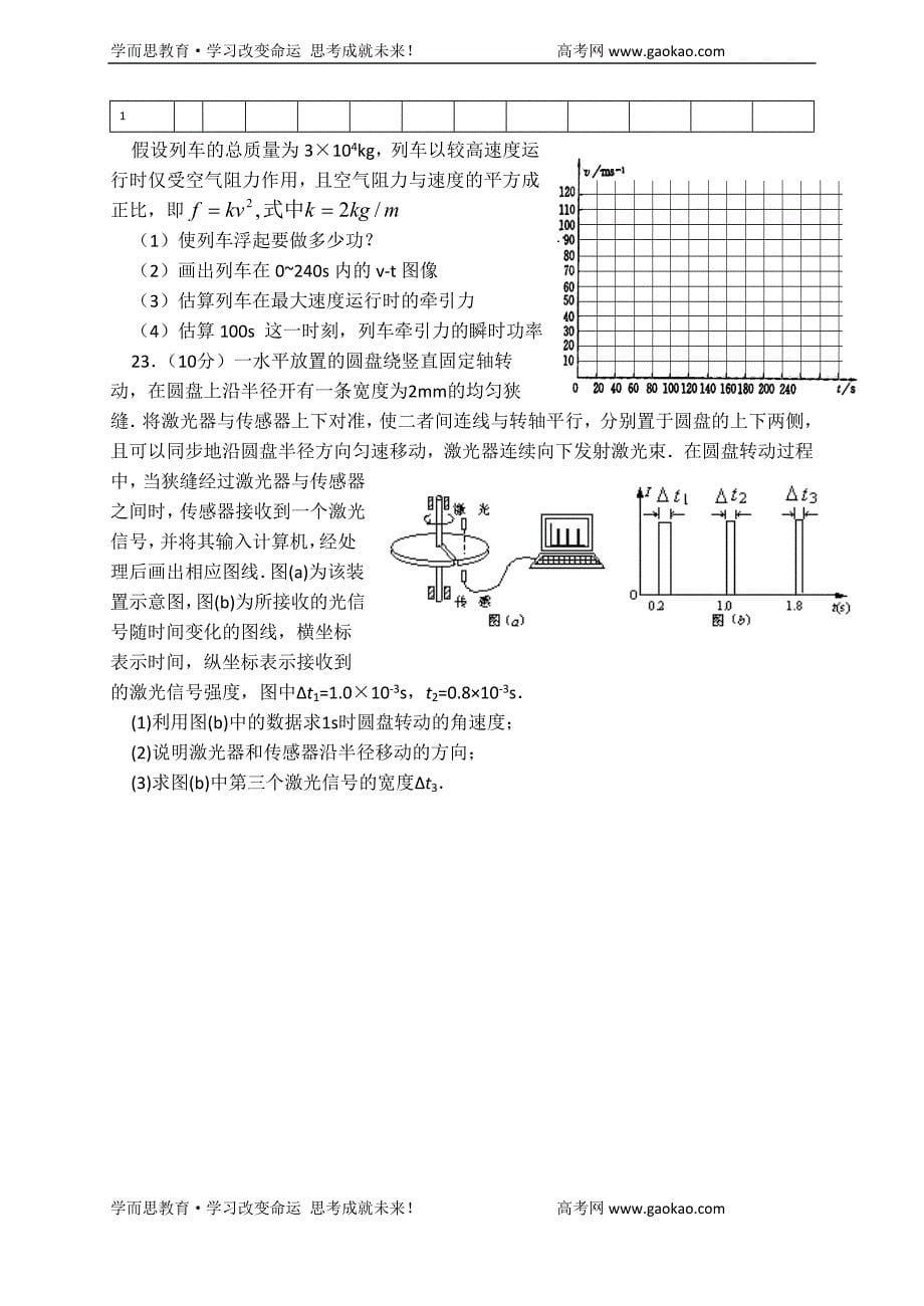 物理同步练习题考试题试卷教案珠海市-学度高一第二学期期末质量监测试题物理(必修)_第5页