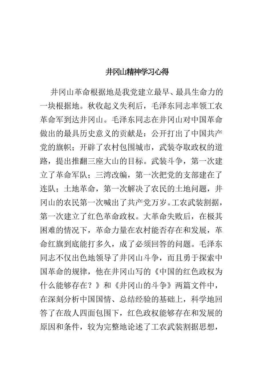 学三严三实心得体会与井冈山精神学心得多篇合集_第5页