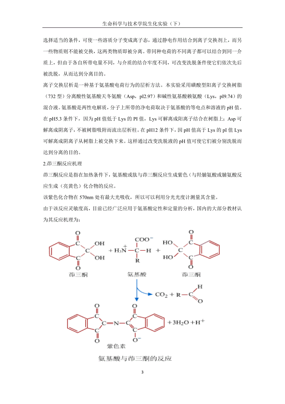 生化实验三---阳离子层析教案_第3页