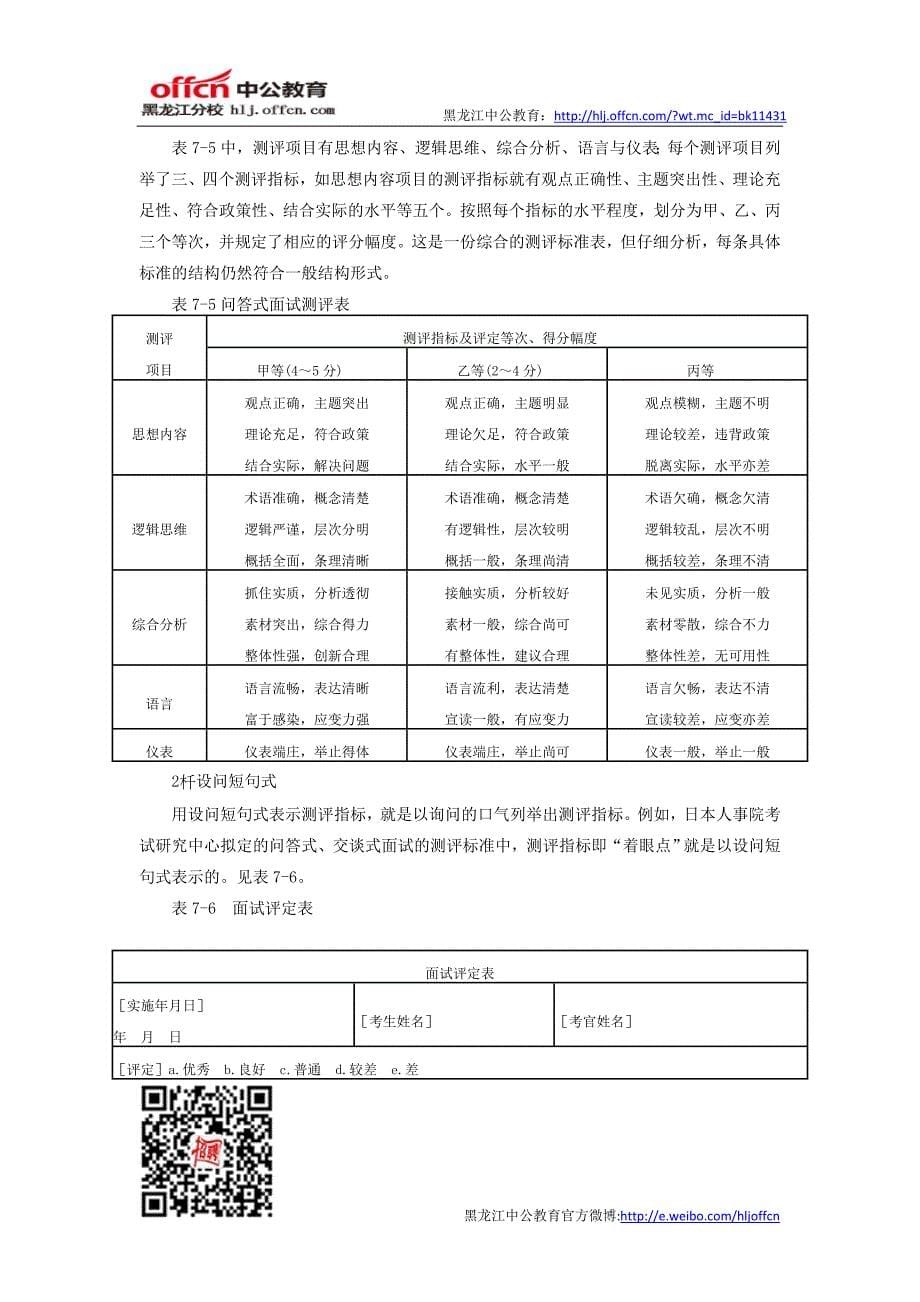 公务员面试评分标准_第5页