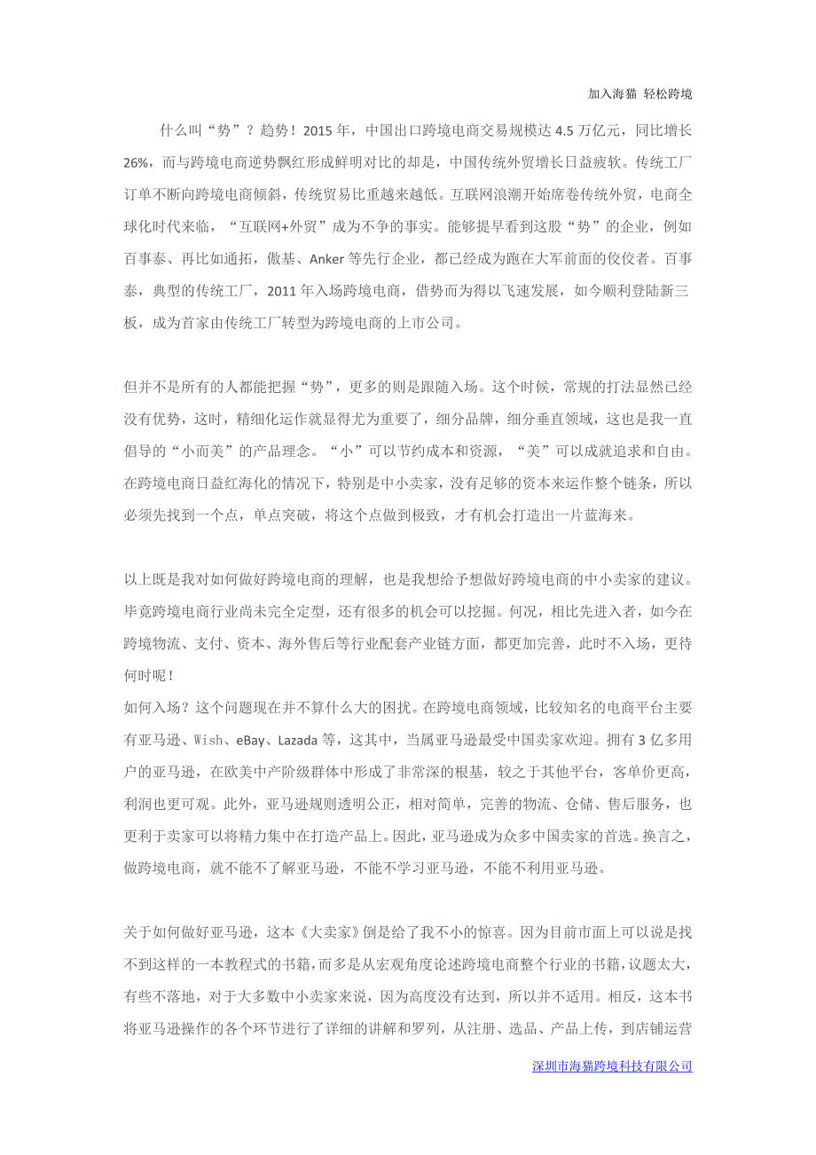 《大卖家》写给渴望在跨境电商领域有所作为的你_第2页