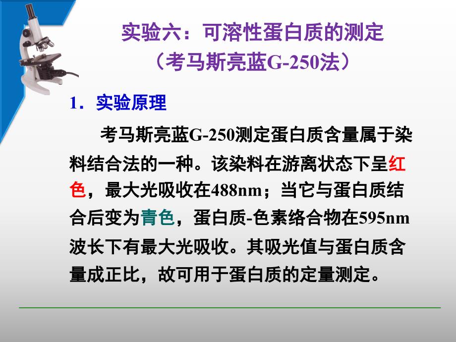 实验6——可溶性蛋白质的测定_第1页