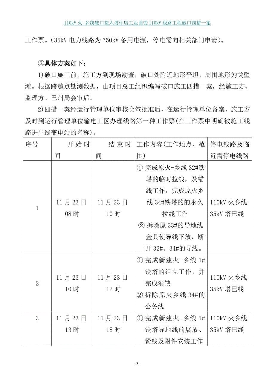 火乡线破口施工四措一案_第5页