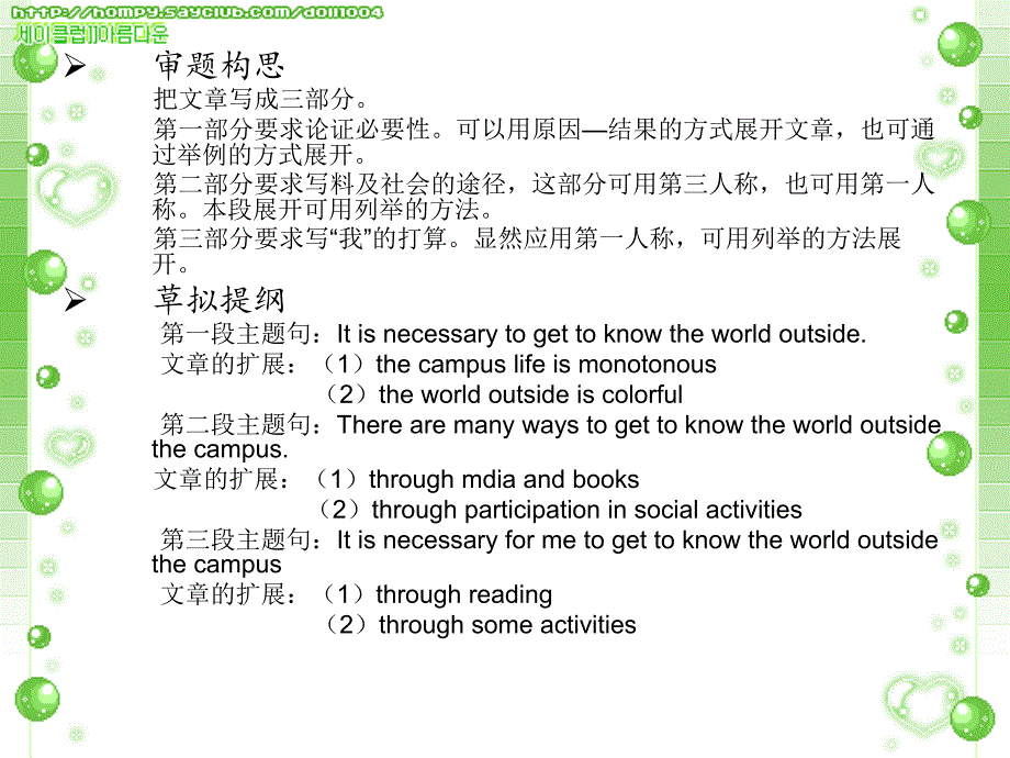 大学英语作文常用词、句型_第3页