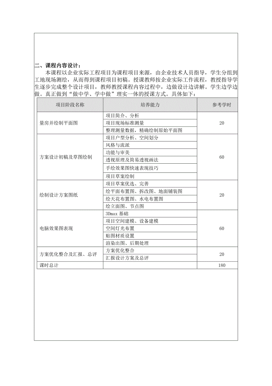 《项目设计一》课程改革总体设计方案_第3页