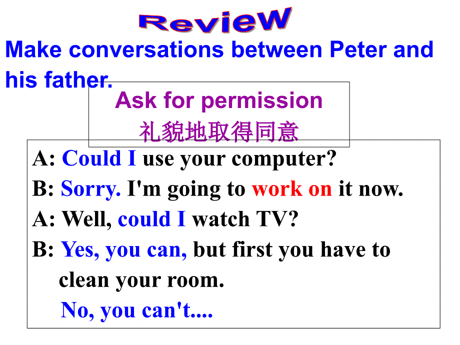 2014人教版新目标英语八年级下unit3-could-you-please-clean-your-room-sectiona-(2d-to3c)_第3页