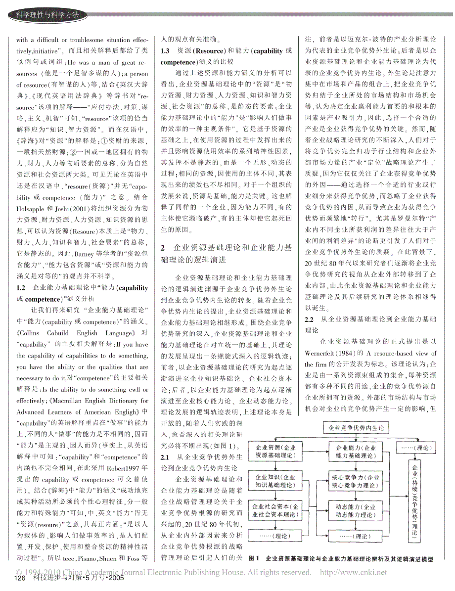 企业资源基础理论与企业能力基础理论辨析及其逻辑演进_晏双生_第2页