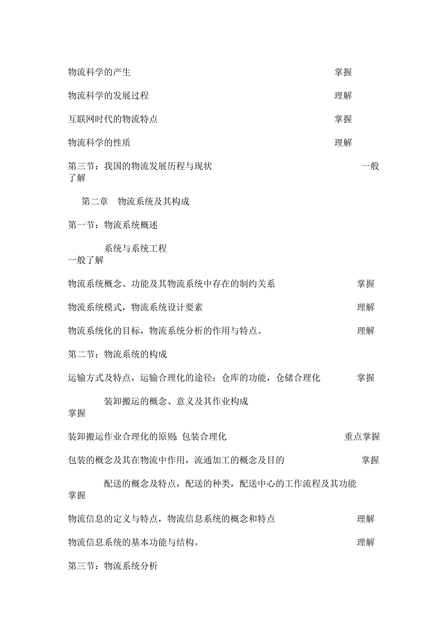 助理物流师培训大纲及试卷结构与形式_第2页