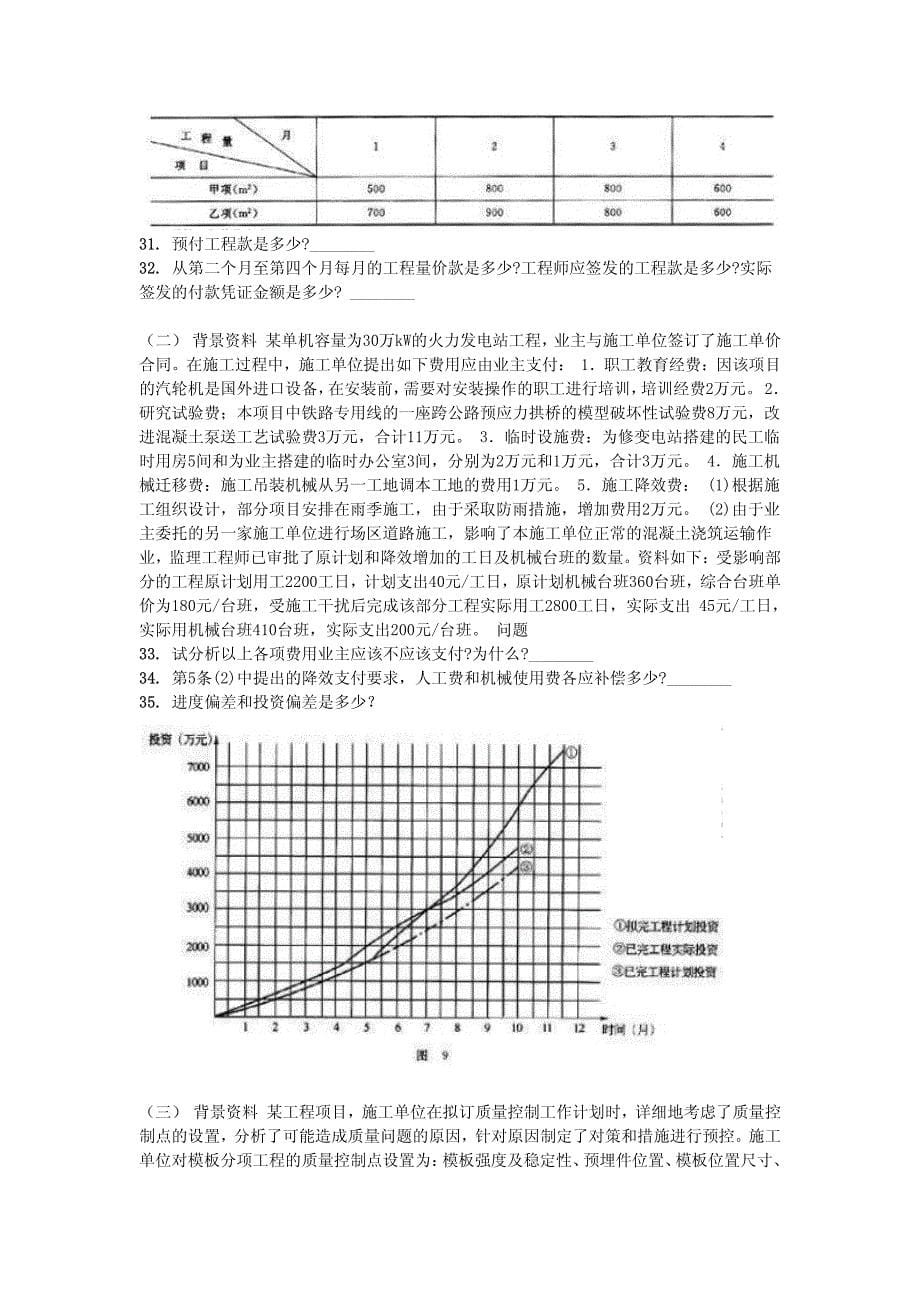 建筑实务模拟试题四_第5页