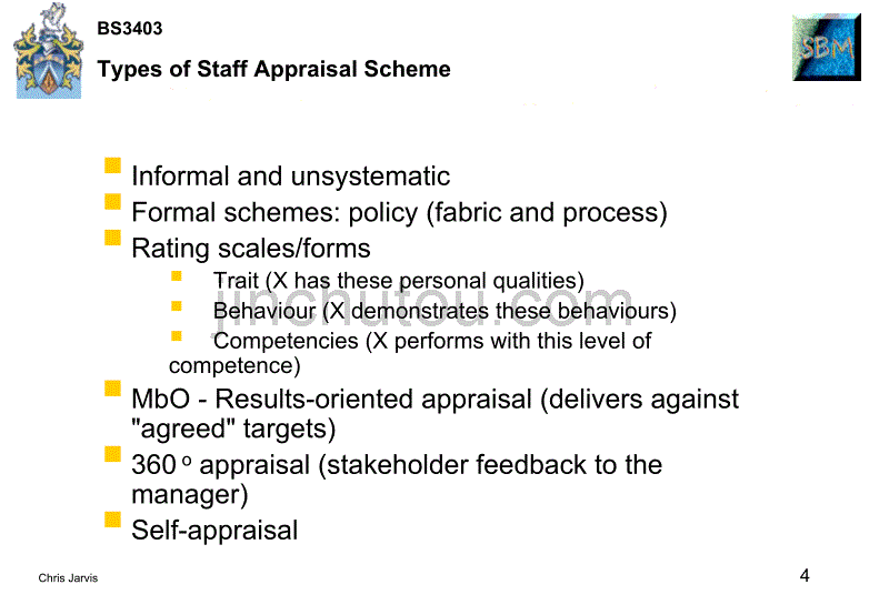 最佳人力资源教案- Staff Appraisal_第4页