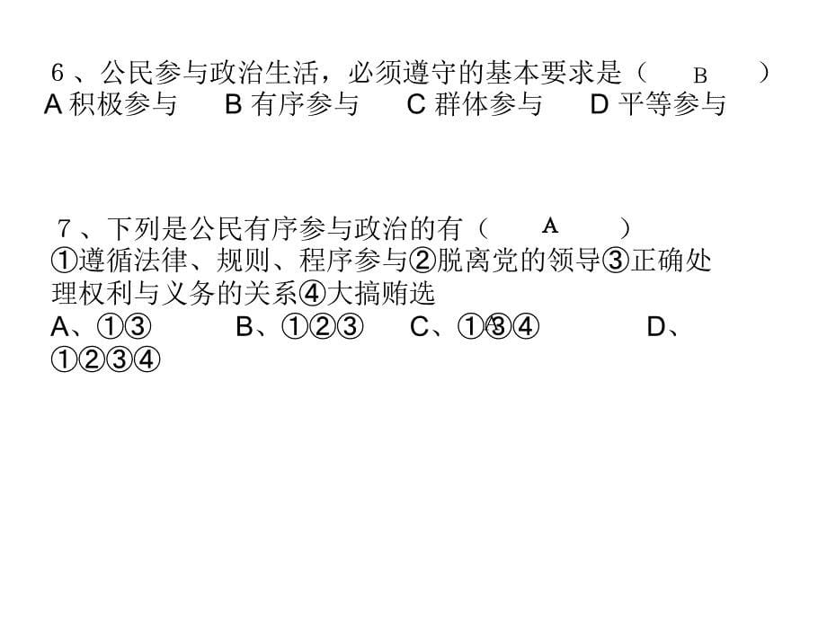 高一政治公民的政治生活复习_第5页