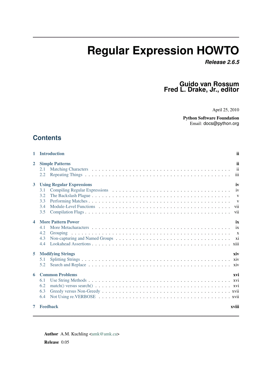 教程 Python howto-regex_第1页