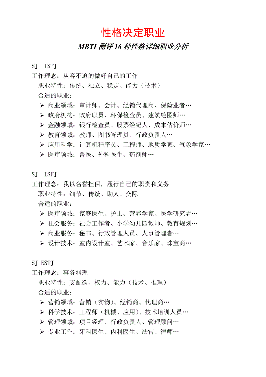 测评种人格详细职业_第1页