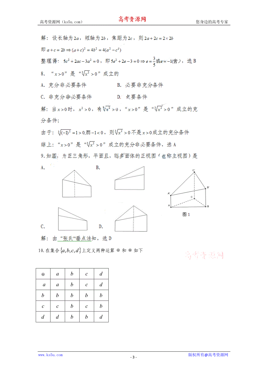 高考试题文科数学广东卷解析版_第3页