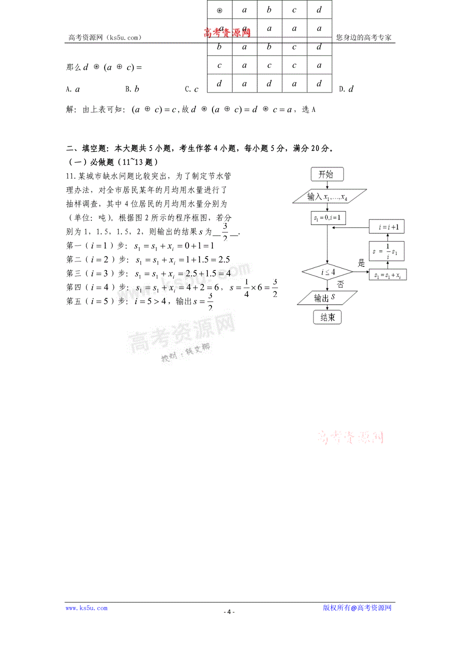 高考试题文科数学广东卷解析版_第4页