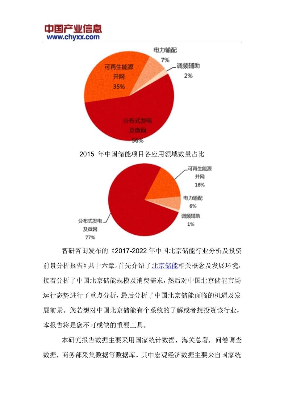 2017-2022年中国北京储能行业分析研究报告(目录)_第5页