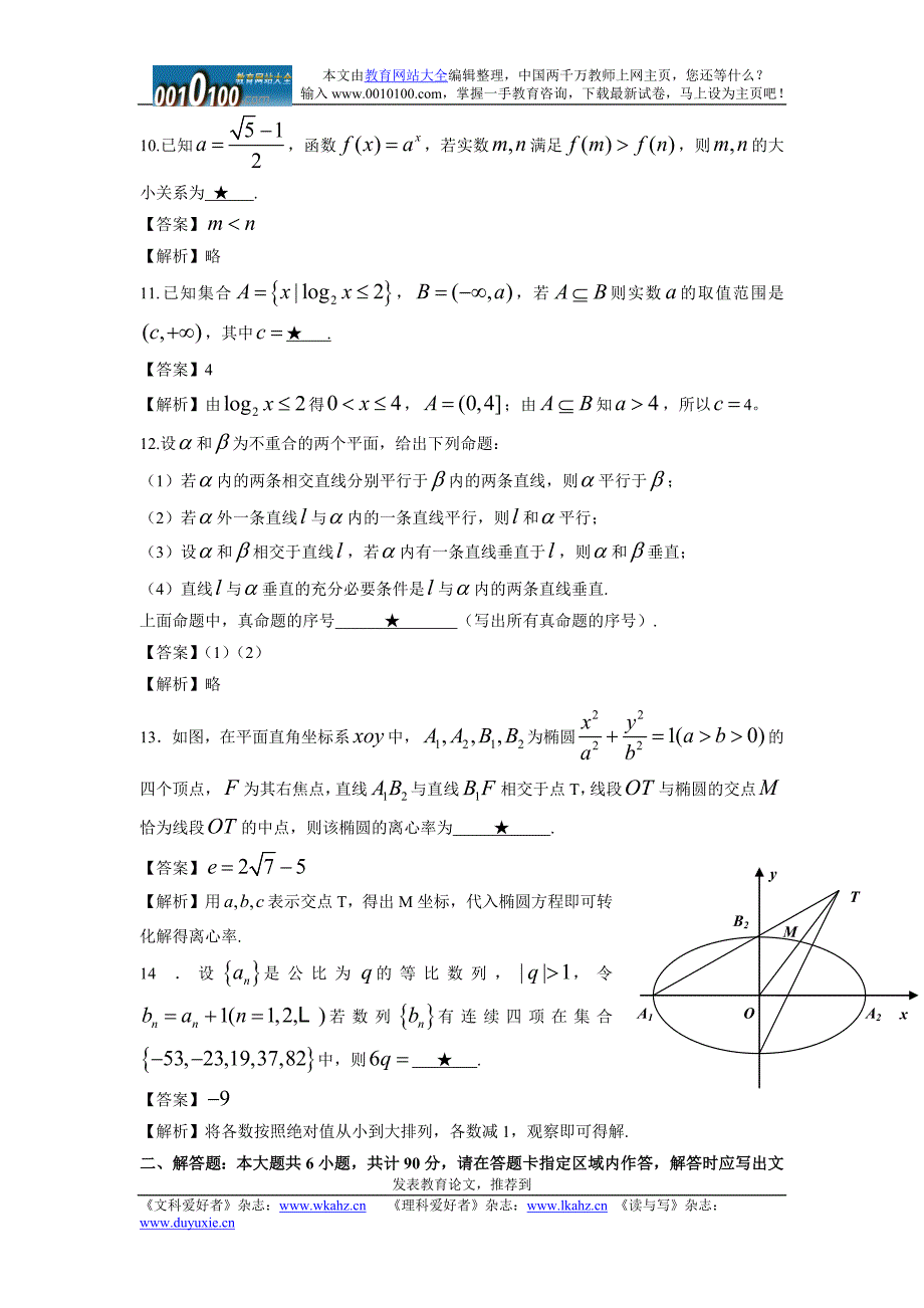 全国高考数学试题及答案江苏卷(2)_第3页