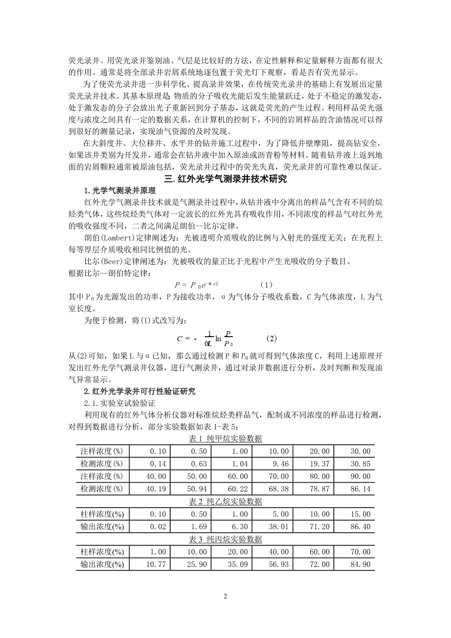 光学气测录井技术研究与应用--石油学会2009_第2页