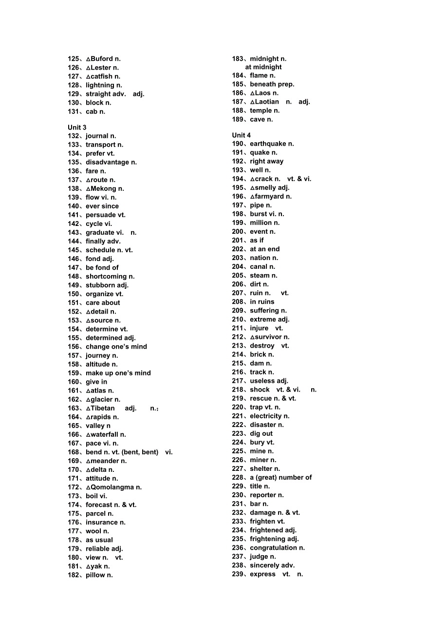 人教版高中英语必修1—8单词(中文)[1]_第2页