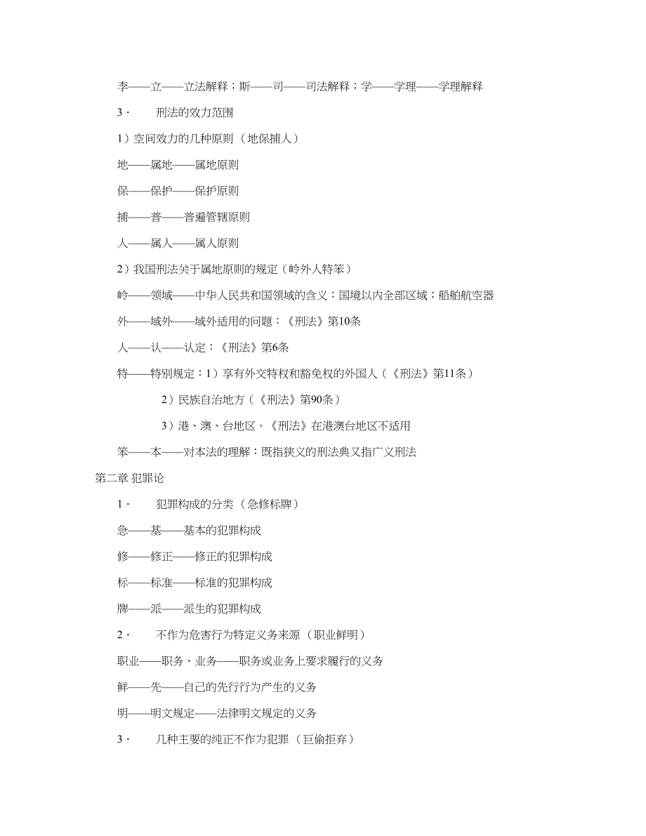 刑法 总结背诵_第2页