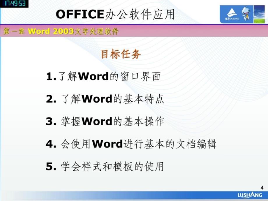 办公软件基础知识培训课件一-WORD_第4页