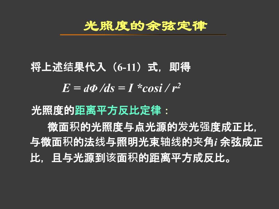 光学-第6章 光照度的计算1课件_第3页