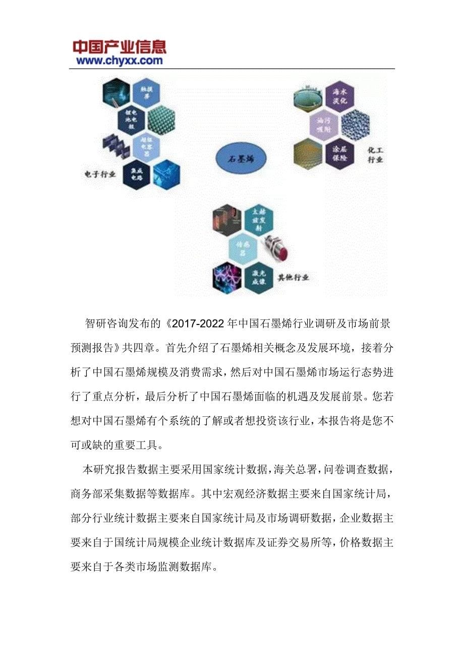 2017-2022年中国石墨烯行业调研报告(目录)_第5页