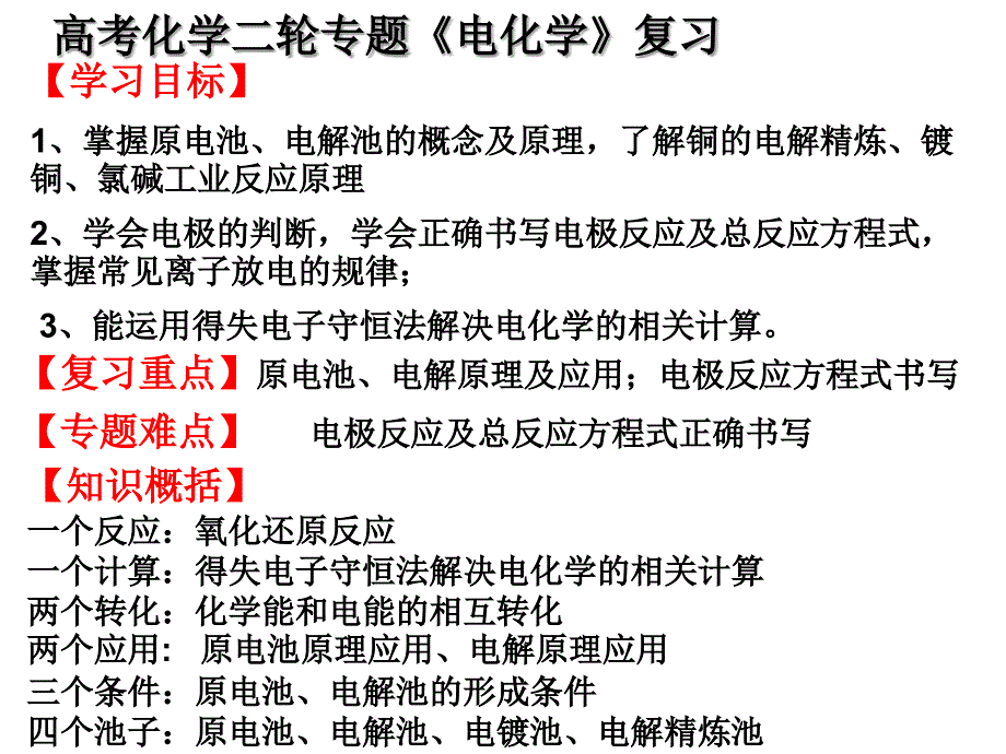 高三化学电化学课件_第2页