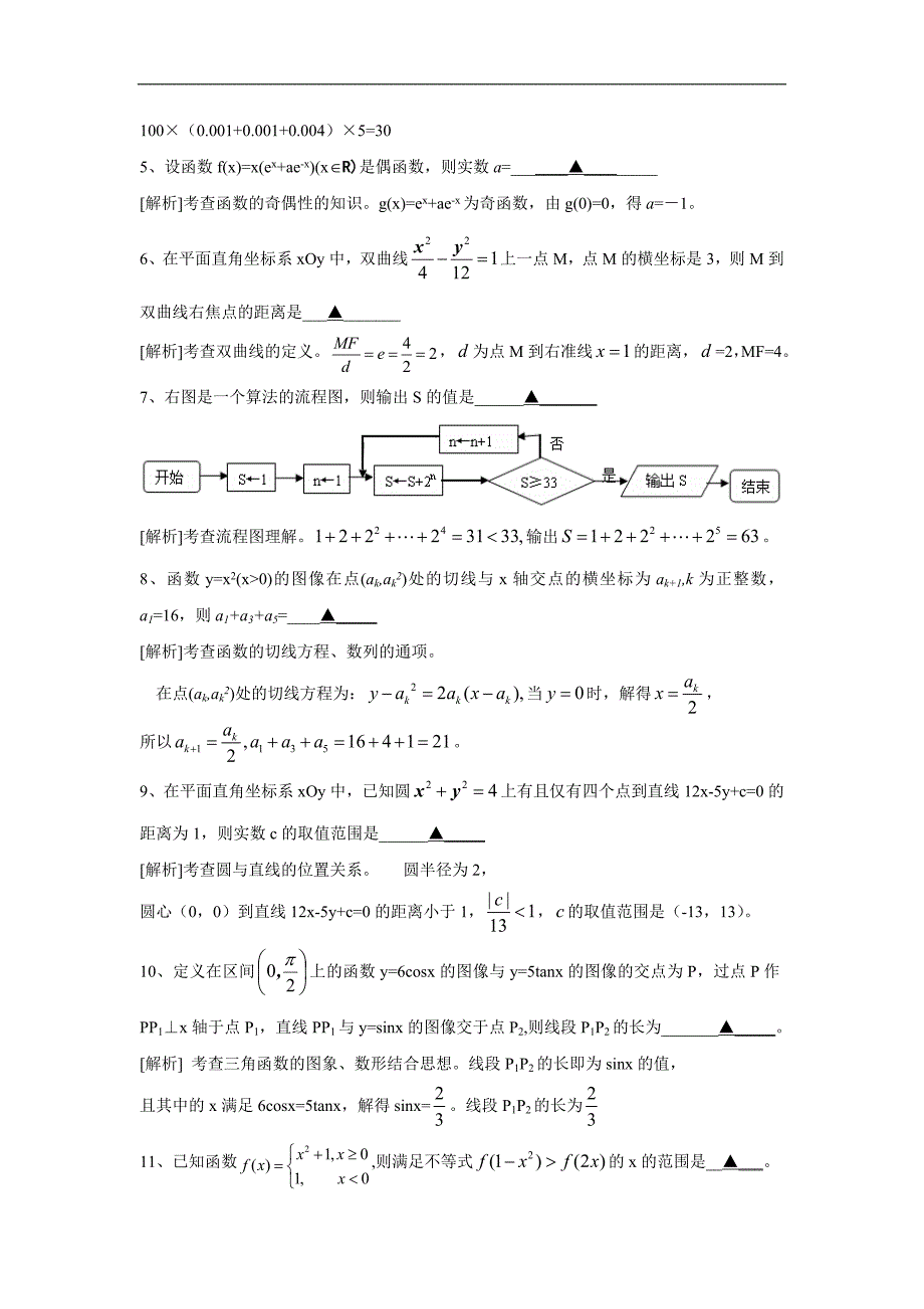 全国高考数学试题及答案江苏word版_第2页