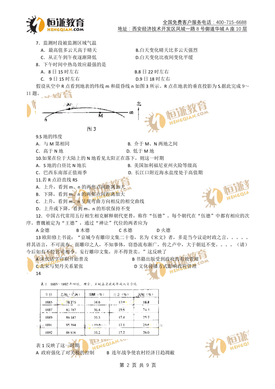 高考辽宁卷语文试题及参考答案_第2页