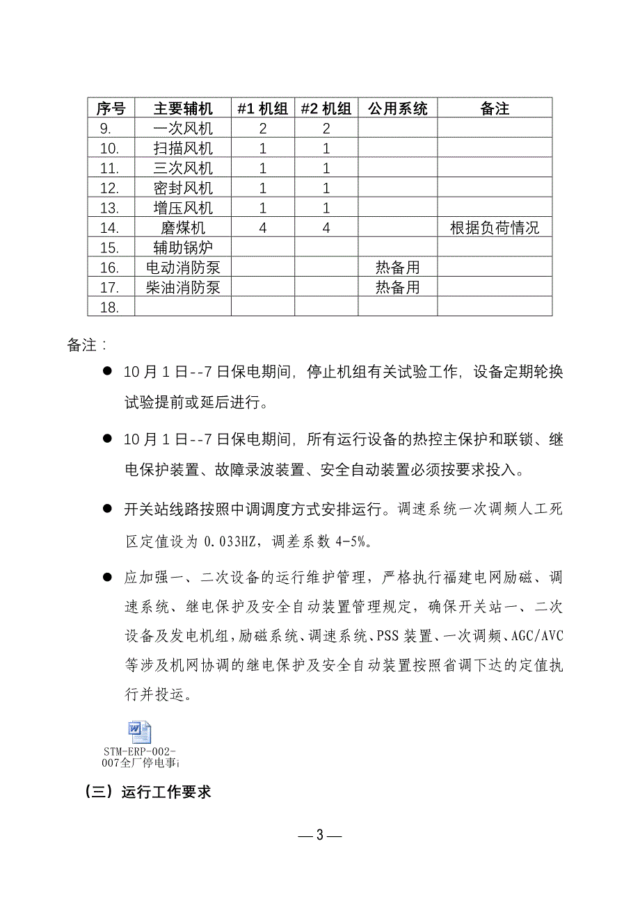 2014年湄洲湾电厂“国庆”保电方案_第3页