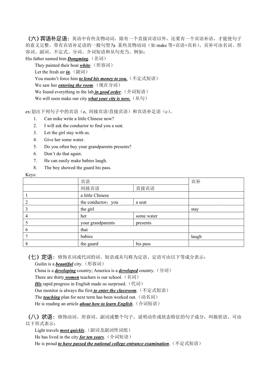 句子成分+基本句型_第2页